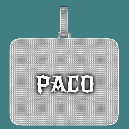 CUSTOM LETTER NECKLACE 3D BIG SQUARE