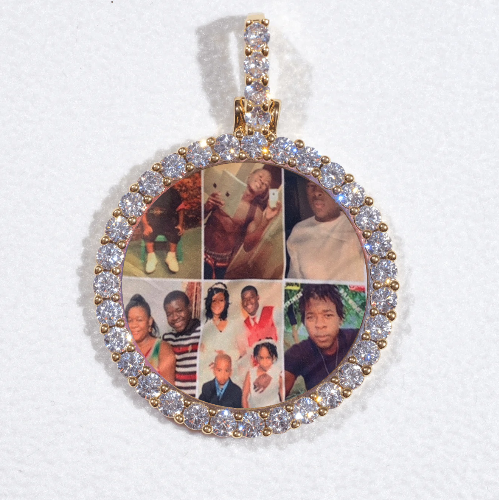 3D CIRCLE CUSTOM PICTURE PENDANT SMALL SIZE