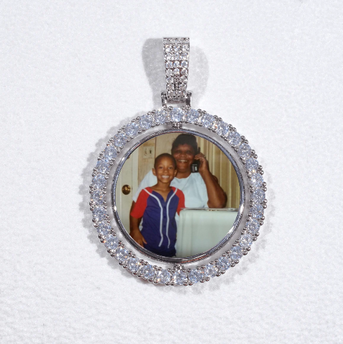 3D Spinning 2-Faced Custom Picture Pendant
