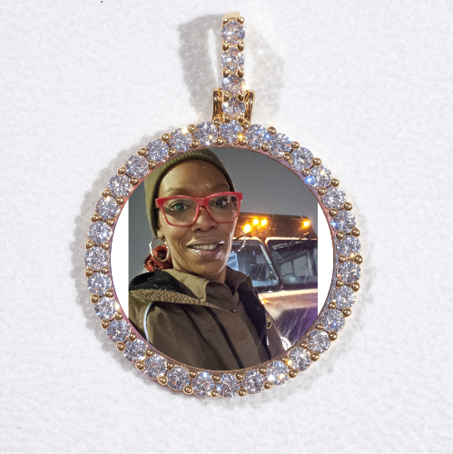 3D CIRCLE CUSTOM PICTURE PENDANT SMALL SIZE