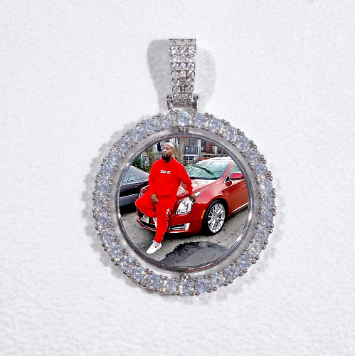 3D Spinning 2-Faced Custom Picture Pendant