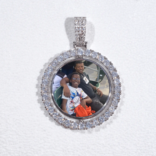 3D Spinning 2-Faced Custom Picture Pendant