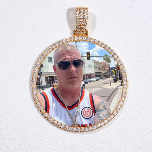 MEDIUM 3D CIRCLE CUSTOM PICTURE PENDANT