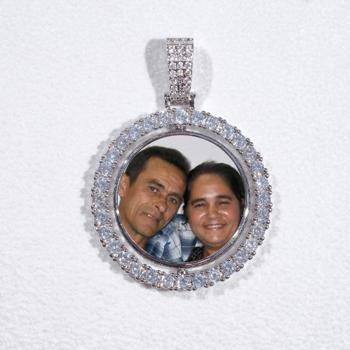 3D Spinning 2-Faced Custom Picture Pendant