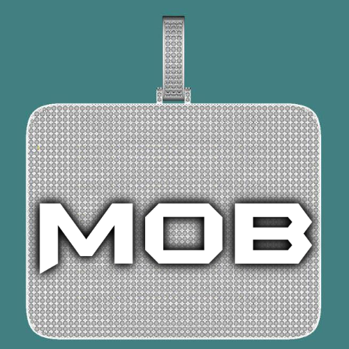 CUSTOM LETTER NECKLACE 3D BIG SQUARE