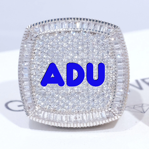 CUSTOM LETTER 3D ICED RING
