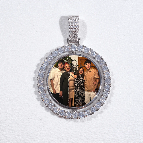 3D Spinning 2-Faced Custom Picture Pendant