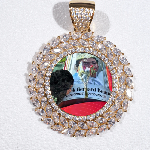 Large 3D Wheat Ear Custom Picture Pendant