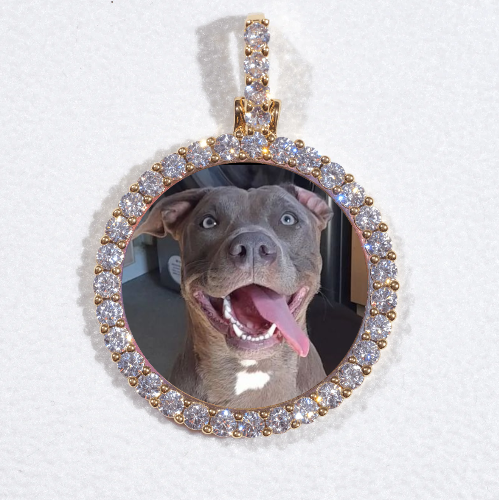 3D CIRCLE CUSTOM PICTURE PENDANT SMALL SIZE