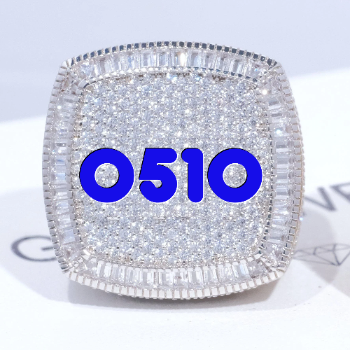 CUSTOM LETTER 3D ICED RING