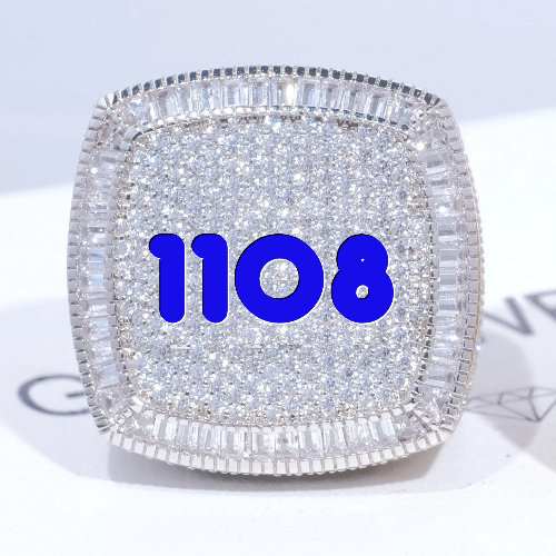 CUSTOM LETTER 3D ICED RING