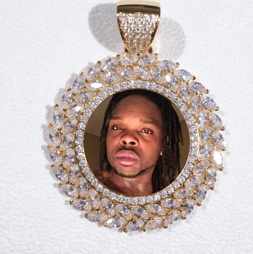 Large 3D Wheat Ear Custom Picture Pendant