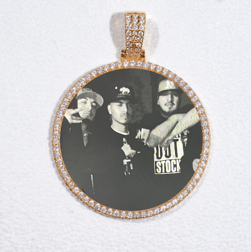 MEDIUM 3D CIRCLE CUSTOM PICTURE PENDANT
