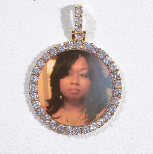 3D CIRCLE CUSTOM PICTURE PENDANT SMALL SIZE