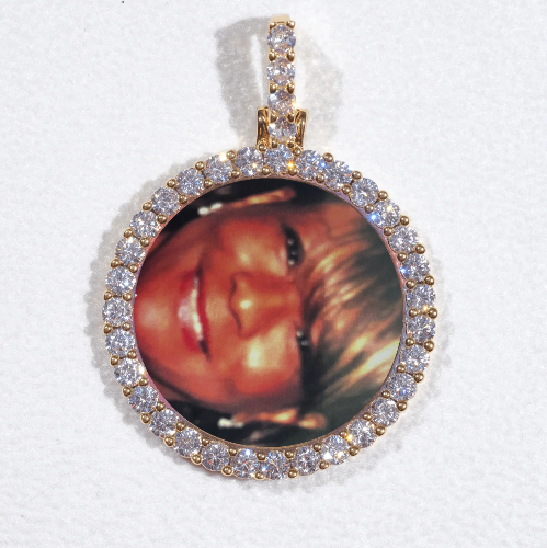 3D CIRCLE CUSTOM PICTURE PENDANT SMALL SIZE