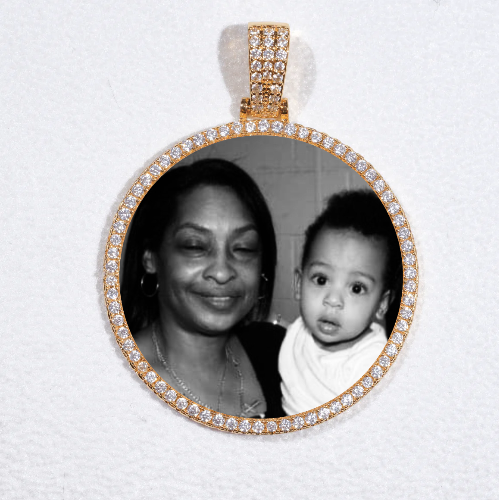 MEDIUM 3D CIRCLE CUSTOM PICTURE PENDANT
