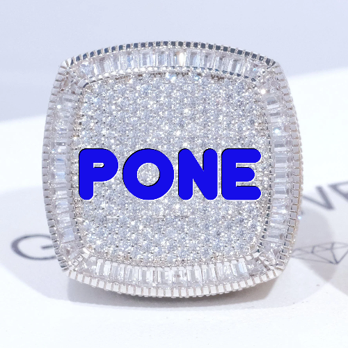CUSTOM LETTER 3D ICED RING