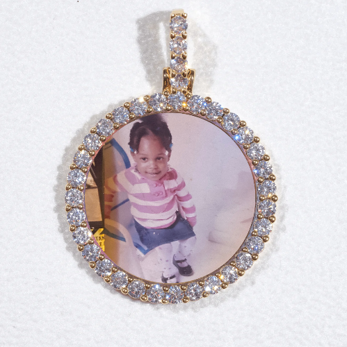 3D CIRCLE CUSTOM PICTURE PENDANT SMALL SIZE