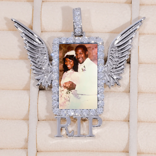 RIP WING 3D CUSTOM PICTURE PENDANT