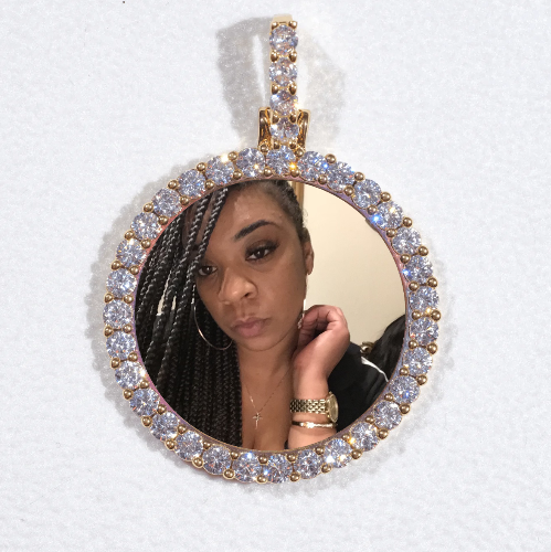 3D CIRCLE CUSTOM PICTURE PENDANT SMALL SIZE