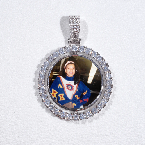3D Spinning 2-Faced Custom Picture Pendant