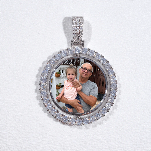 3D Spinning 2-Faced Custom Picture Pendant