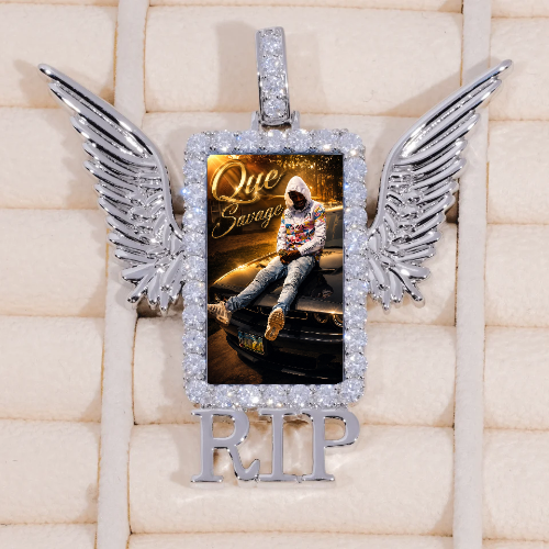 RIP WING 3D CUSTOM PICTURE PENDANT