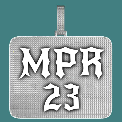 CUSTOM LETTER NECKLACE 3D BIG SQUARE