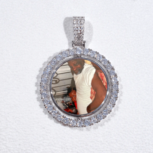 3D Spinning 2-Faced Custom Picture Pendant