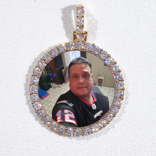 3D CIRCLE CUSTOM PICTURE PENDANT SMALL SIZE