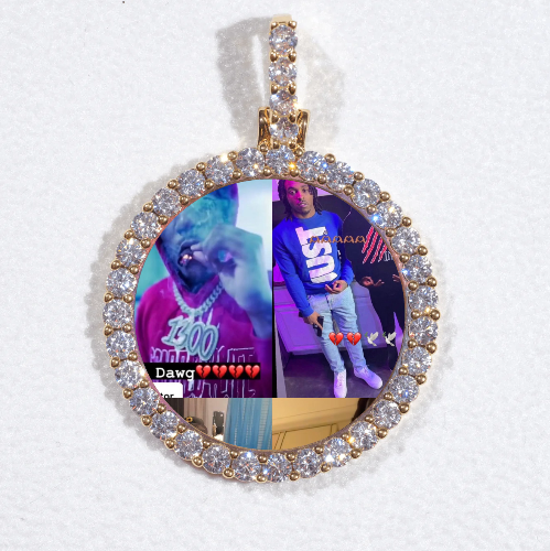 3D CIRCLE CUSTOM PICTURE PENDANT SMALL SIZE