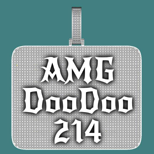 CUSTOM LETTER NECKLACE 3D BIG SQUARE