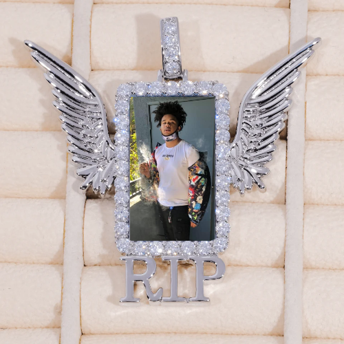 RIP WING 3D CUSTOM PICTURE PENDANT