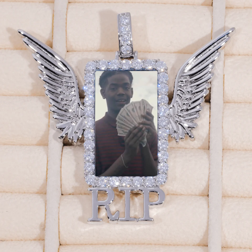 RIP WING 3D CUSTOM PICTURE PENDANT