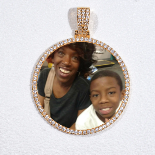 MEDIUM 3D CIRCLE CUSTOM PICTURE PENDANT