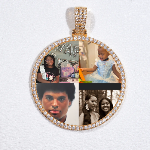 MEDIUM 3D CIRCLE CUSTOM PICTURE PENDANT