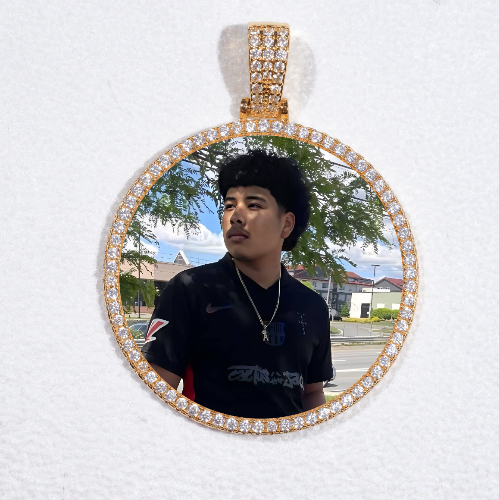 MEDIUM 3D CIRCLE CUSTOM PICTURE PENDANT