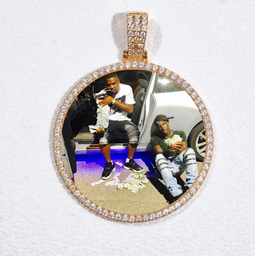 MEDIUM 3D CIRCLE CUSTOM PICTURE PENDANT