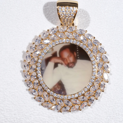 Large 3D Wheat Ear Custom Picture Pendant