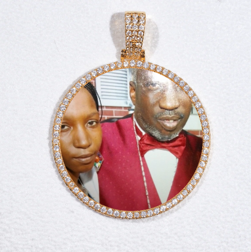 MEDIUM 3D CIRCLE CUSTOM PICTURE PENDANT