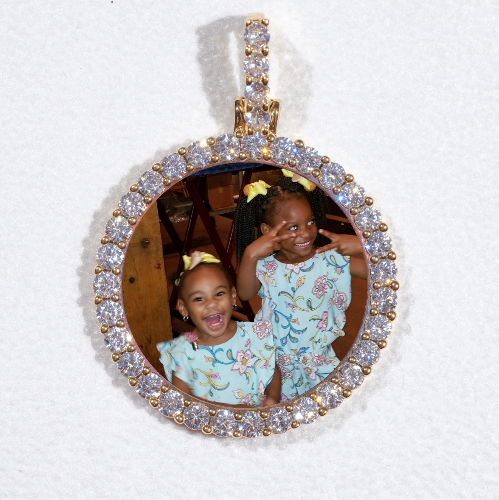 3D CIRCLE CUSTOM PICTURE PENDANT SMALL SIZE