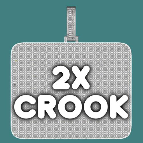 CUSTOM LETTER NECKLACE 3D BIG SQUARE