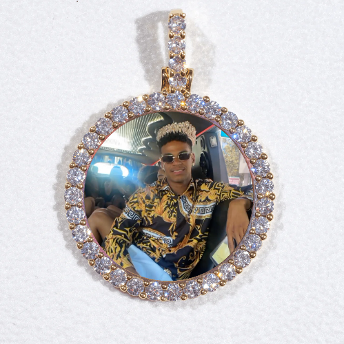3D CIRCLE CUSTOM PICTURE PENDANT SMALL SIZE