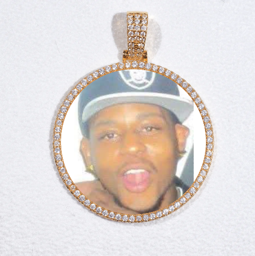 MEDIUM 3D CIRCLE CUSTOM PICTURE PENDANT