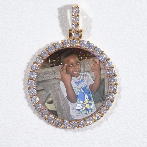 3D CIRCLE CUSTOM PICTURE PENDANT SMALL SIZE