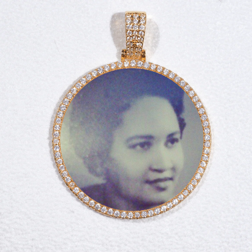 MEDIUM 3D CIRCLE CUSTOM PICTURE PENDANT