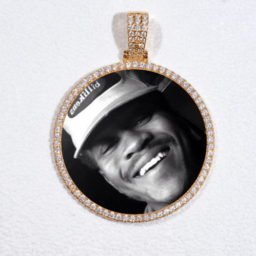 MEDIUM 3D CIRCLE CUSTOM PICTURE PENDANT