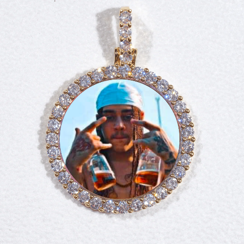 3D CIRCLE CUSTOM PICTURE PENDANT SMALL SIZE