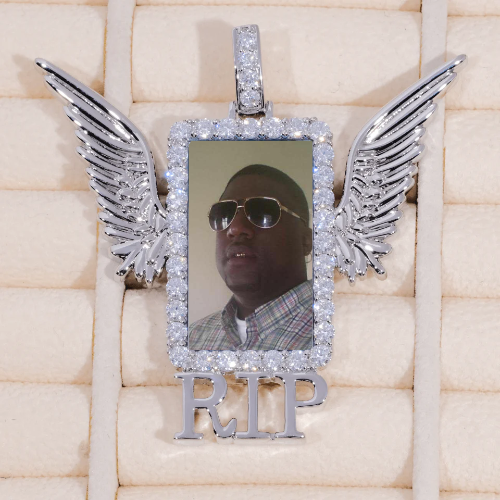 RIP WING 3D CUSTOM PICTURE PENDANT