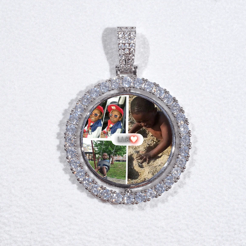 3D Spinning 2-Faced Custom Picture Pendant